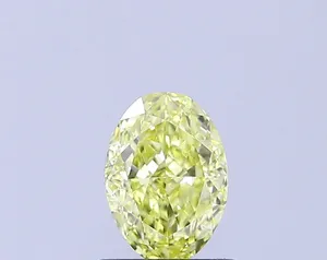 1.01ct OVAL Fancy Yellow VVS2 Coloured Lab diamond