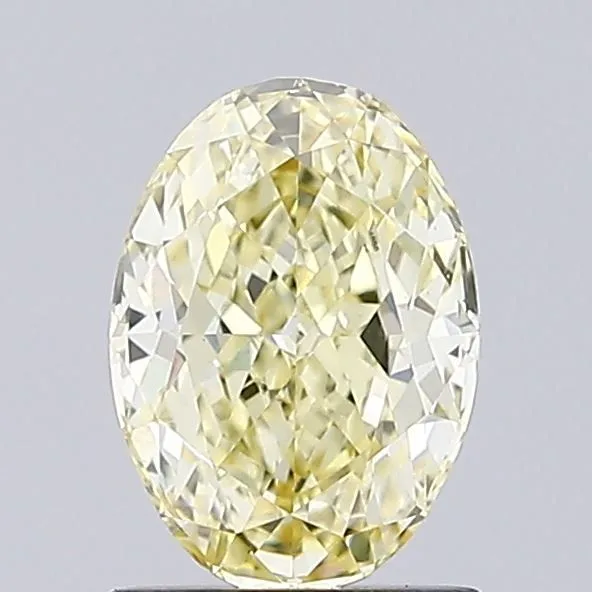 1.07ct OVAL Fancy Intense Yellow VS1 Coloured Lab diamond