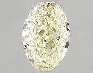 1.03ct OVAL Fancy Yellow VS1 Coloured Lab diamond