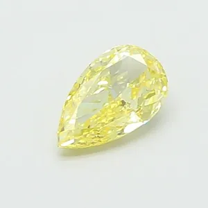 0.51ct PEAR Fancy Intense Yellow VS1 Coloured Lab diamond