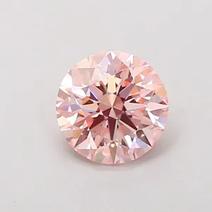 0.95ct ROUND Fancy Intense Pink VVS2 Coloured Lab diamond