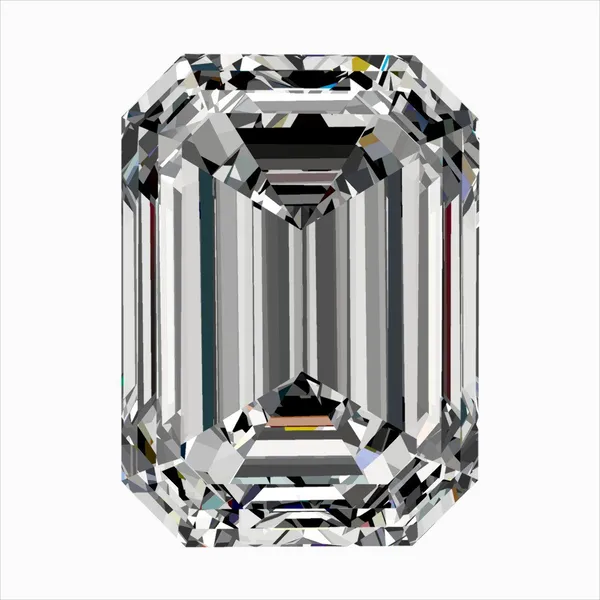0.4ct EMERALD F VVS2 Natural diamond