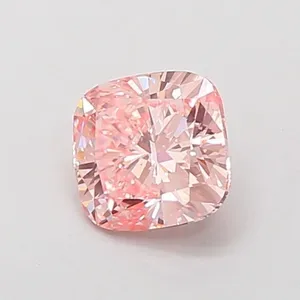 1.07ct CUSHION Fancy Intense Pink VS1 Coloured Lab diamond