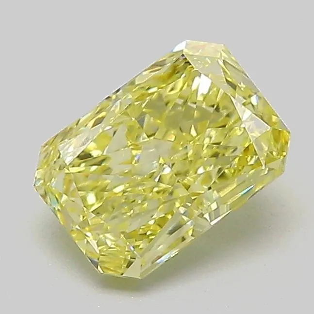 1.07ct RADIANT Fancy Yellow VS1 Coloured Lab diamond