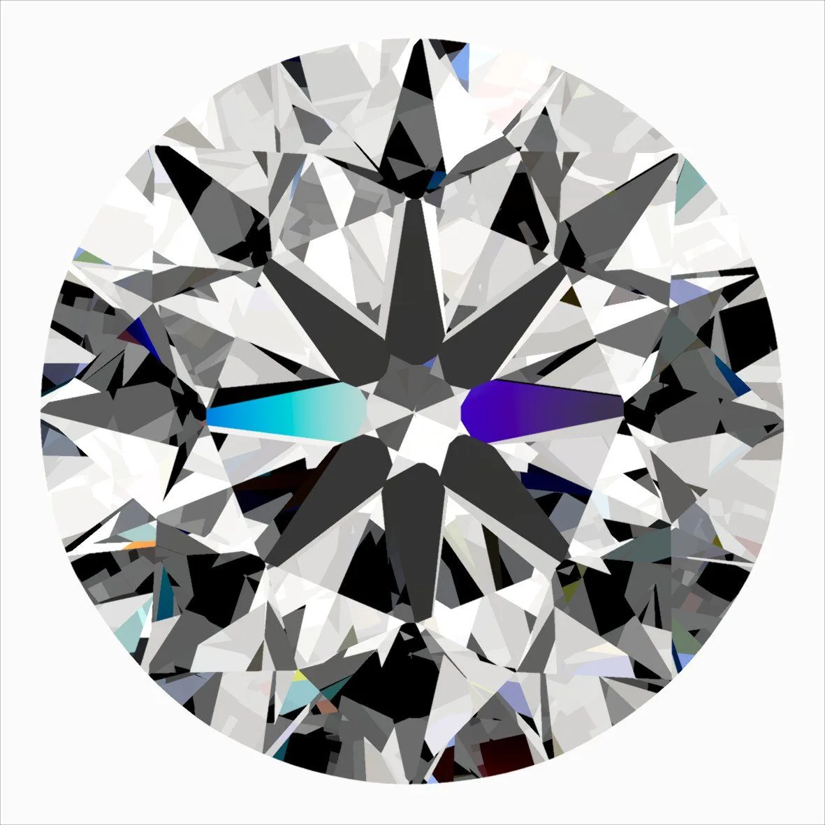 0.30ct ROUND H VVS2 Natural diamond