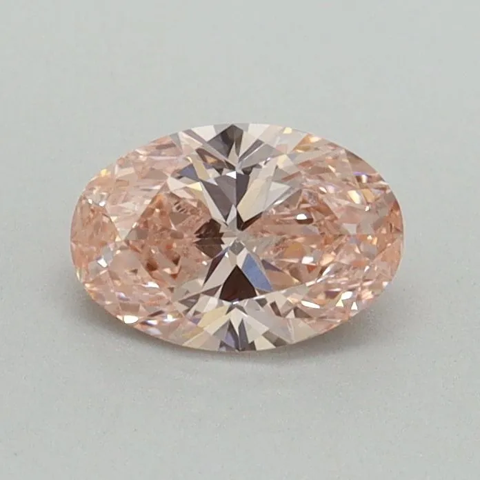 0.50ct OVAL Fancy Vivid Pink VS1 Coloured Lab diamond