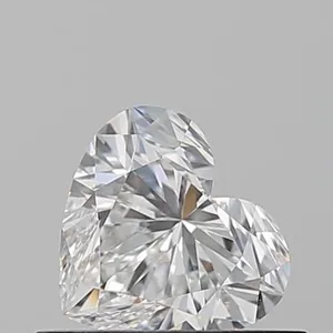0.5ct HEART E VVS1 Natural diamond