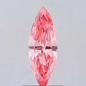 0.5ct MARQUISE Fancy Vivid Pink VS1 Coloured Lab diamond