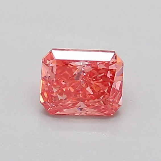 0.49ct RADIANT Fancy Vivid Pink SI1 Coloured Lab diamond