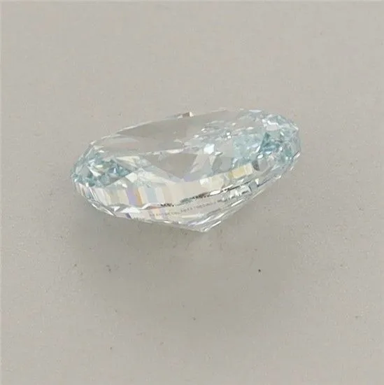0.54ct OVAL Fancy Greenish Blue VS1 Coloured Lab diamond