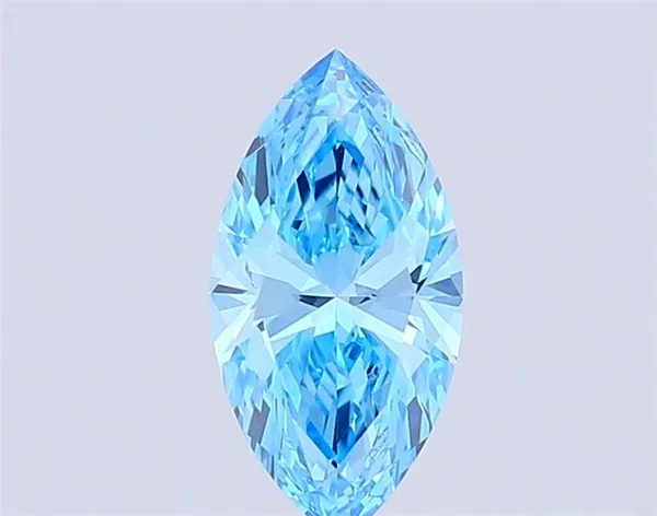 1.15ct MARQUISE Fancy Vivid Blue VVS2 Coloured Lab diamond