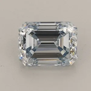 0.95ct EMERALD Fancy Intense Blue VS1 Coloured Lab diamond