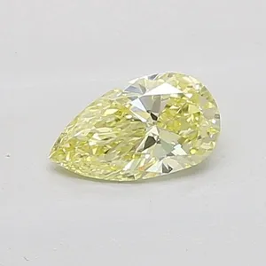 0.51ct PEAR Fancy Intense Yellow VS2 Coloured Lab diamond