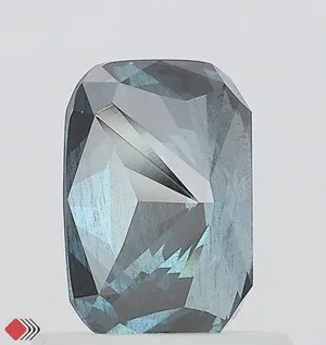 1.01ct CUSHION Fancy Deep Blue I1 Coloured Lab diamond