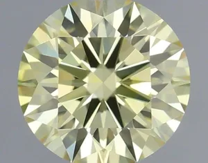 0.34ct ROUND Fancy Yellow VVS2 Coloured Lab diamond