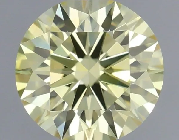 0.34ct ROUND Fancy Yellow VVS2 Coloured Lab diamond