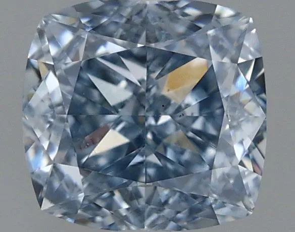 0.9ct CUSHION Fancy Intense Blue VS1 Coloured Lab diamond