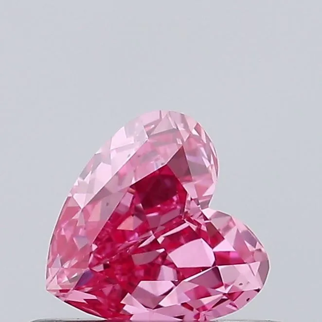 0.37ct HEART Fancy Vivid Pink VS2 Coloured Lab diamond