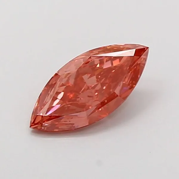 1.23ct MARQUISE Fancy Vivid Pink VVS2 Coloured Lab diamond