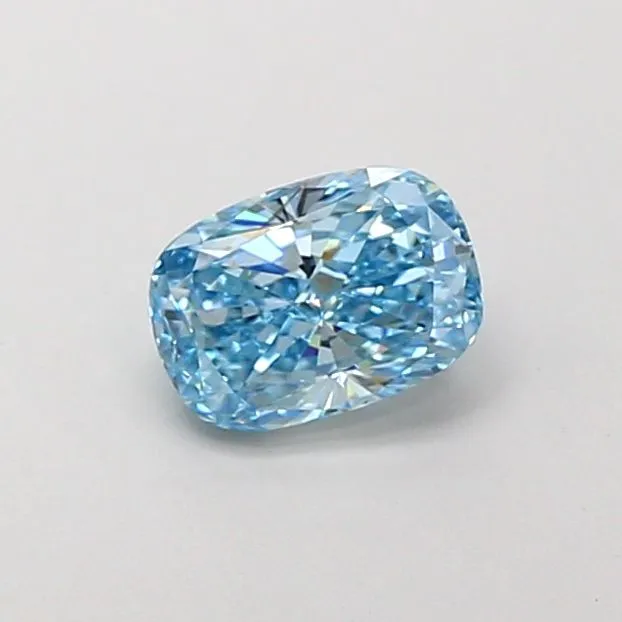 1.01ct CUSHION Fancy Vivid Blue VS2 Coloured Lab diamond