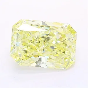 1.16ct RADIANT Fancy Light Yellow VS1 Coloured Lab diamond