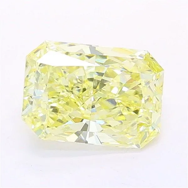 1.16ct RADIANT Fancy Light Yellow VS1 Coloured Lab diamond