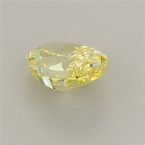 0.63ct OVAL Fancy Vivid Yellow VVS2 Coloured Lab diamond