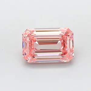 1.51ct EMERALD Fancy Intense Pink VVS2 Coloured Lab diamond