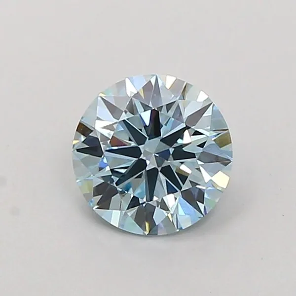 1.04ct ROUND Fancy Vivid Blue VVS2 Coloured Lab diamond