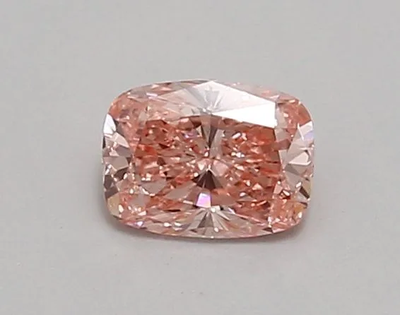 0.54ct CUSHION Fancy Vivid Pink VS2 Coloured Lab diamond