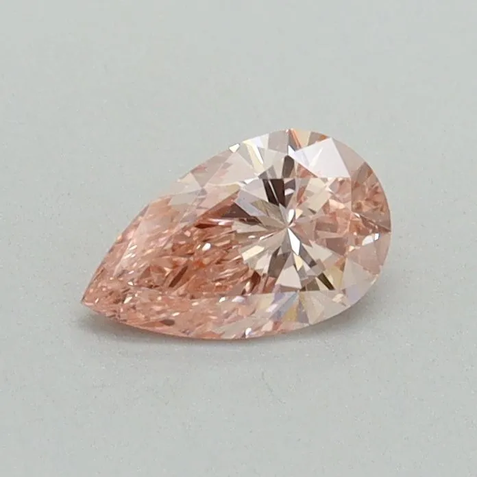 0.34ct PEAR Fancy Vivid Pink VVS2 Coloured Lab diamond
