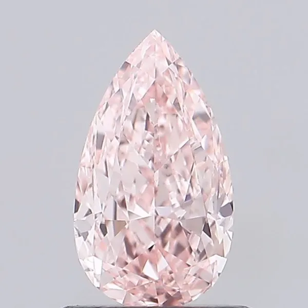 0.93ct PEAR Fancy Vivid Pink VS1 Coloured Lab diamond
