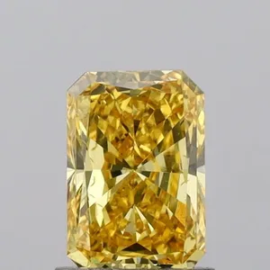 1.2ct RADIANT Fancy Vivid Yellow VS2 Coloured Lab diamond