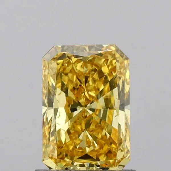 1.2ct RADIANT Fancy Vivid Yellow VS2 Coloured Lab diamond