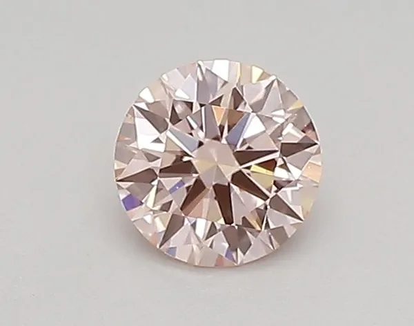 0.33ct ROUND Fancy Intense Pink VS1 Coloured Lab diamond