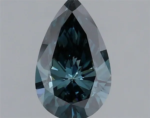 0.48ct PEAR Fancy Deep Blue VS1 Coloured Lab diamond