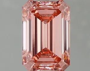 1ct EMERALD Fancy Vivid Pink VVS2 Coloured Lab diamond