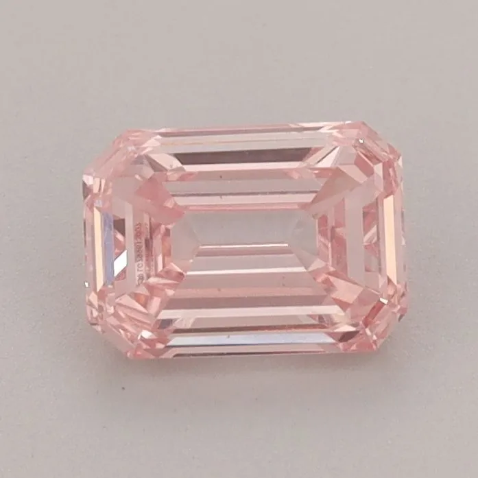 0.97ct EMERALD Fancy Vivid Pink VS1 Coloured Lab diamond