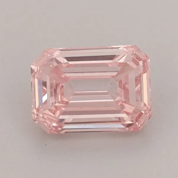 0.97ct EMERALD Fancy Vivid Pink VS1 Coloured Lab diamond
