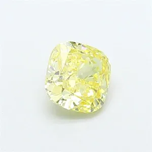 1.01ct CUSHION Fancy Yellow VS1 Coloured Lab diamond