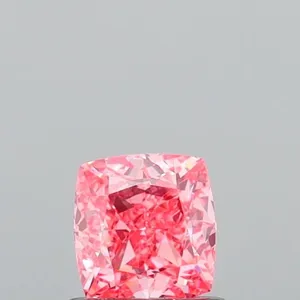 0.99ct CUSHION Fancy Vivid Pink VVS2 Coloured Lab diamond