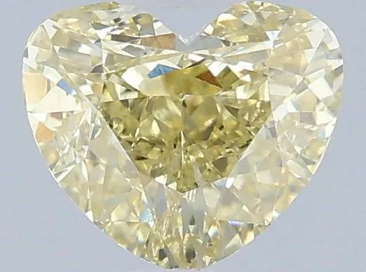 1.03ct HEART Fancy Yellow VS1 Coloured Lab diamond