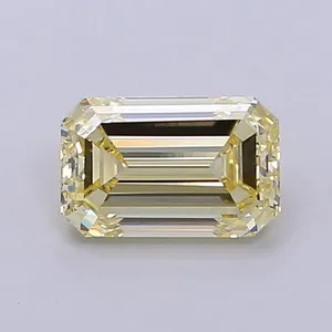 1.13ct EMERALD Fancy Yellow VS1 Coloured Lab diamond