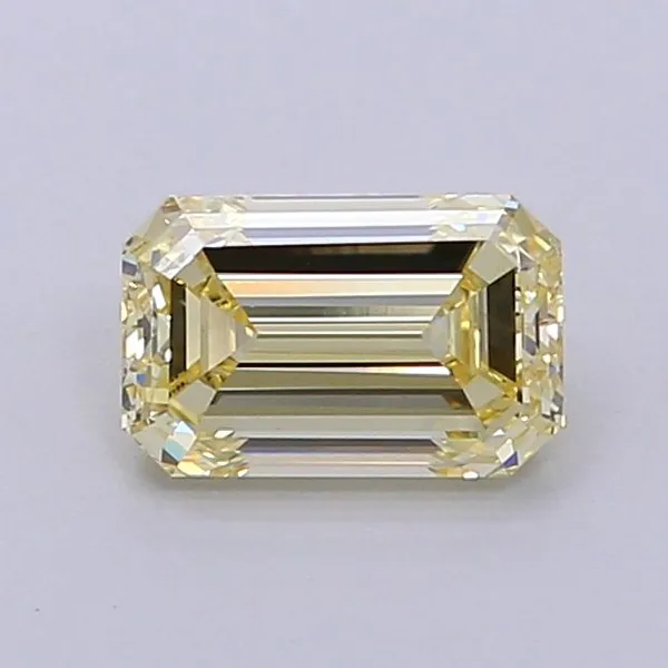 1.13ct EMERALD Fancy Yellow VS1 Coloured Lab diamond