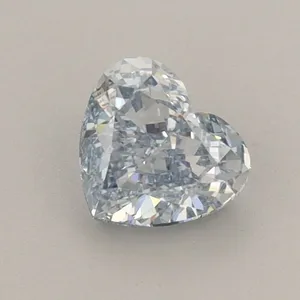 0.76ct HEART Fancy Intense Blue VVS2 Coloured Lab diamond