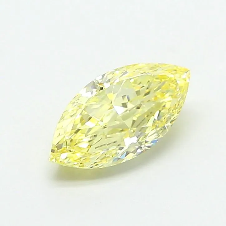 1.07ct MARQUISE Fancy Yellow VS1 Coloured Lab diamond
