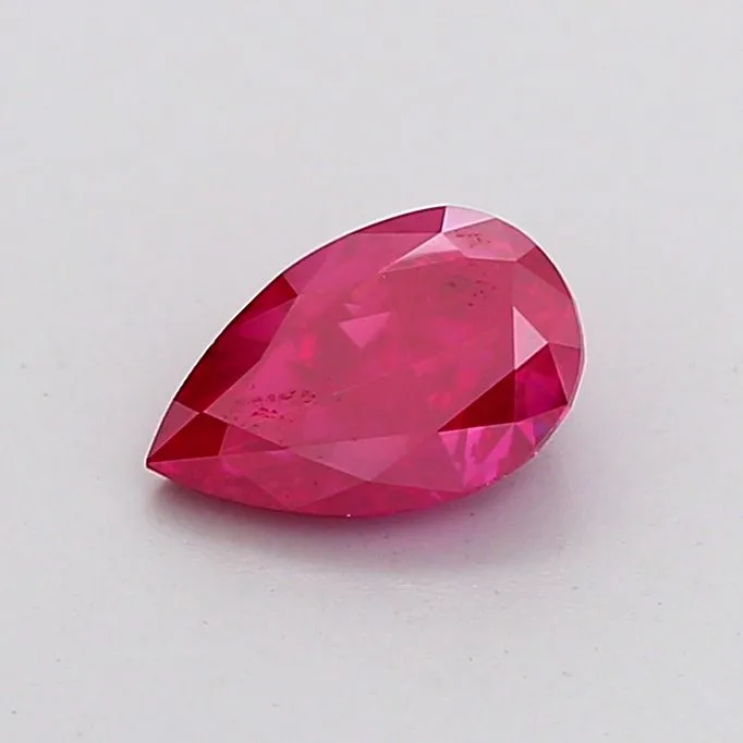 0.86ct PEAR Fancy Vivid Pink VS1 Coloured Lab diamond