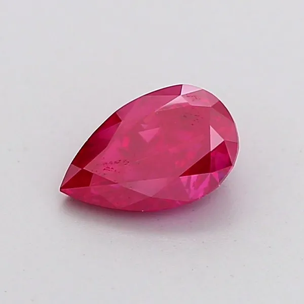 0.86ct PEAR Fancy Vivid Pink VS1 Coloured Lab diamond