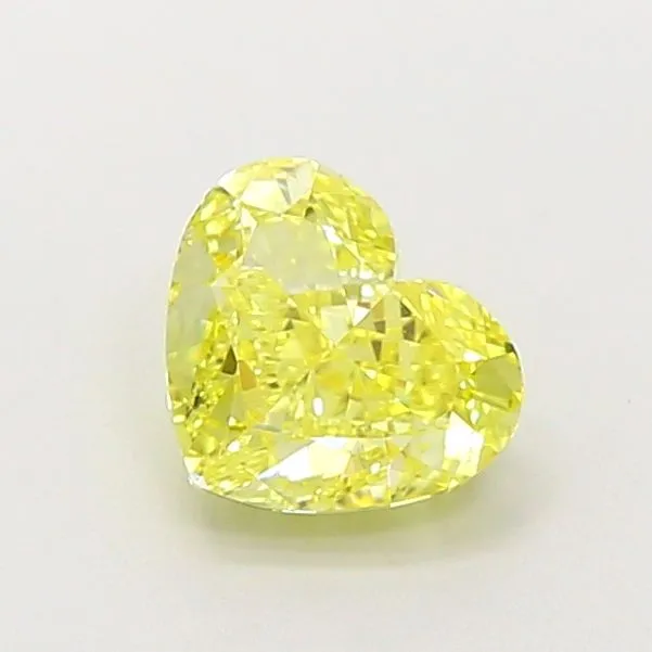 1.10ct HEART Fancy Intense Yellow VVS2 Coloured Lab diamond