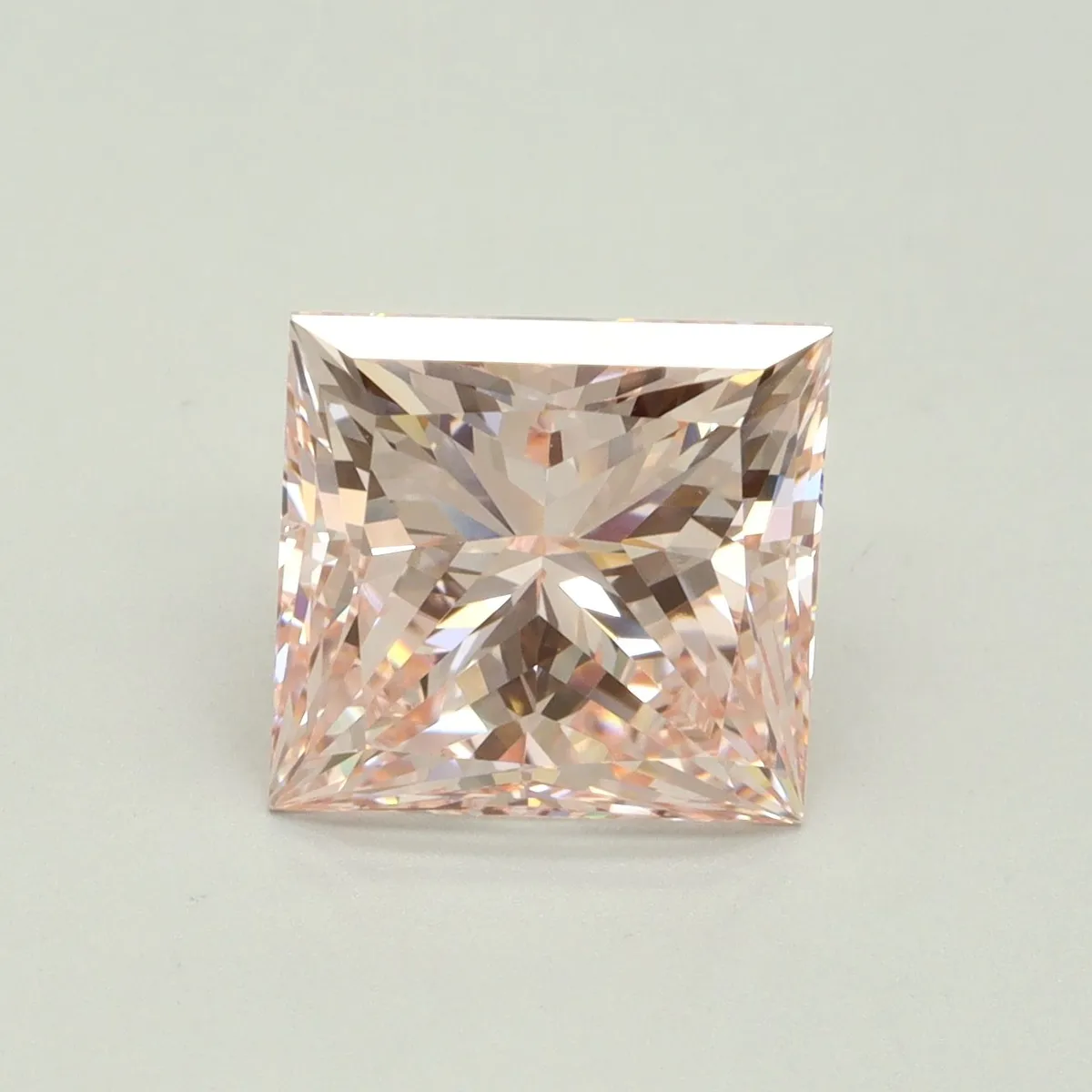 4.02ct PRINCESS Fancy Intense Pink VVS2 Coloured Lab diamond